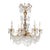 Elegant Gilt-Wood and Cut Crystal Chandelier For Sale