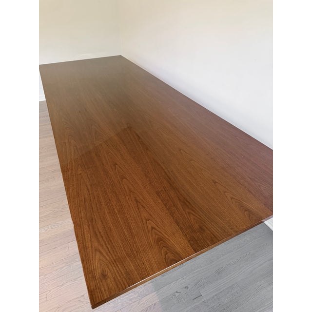 Hellman Chang Monumental High Gloss Art Deco Walnut Z Dining Table For Sale In New York - Image 6 of 13