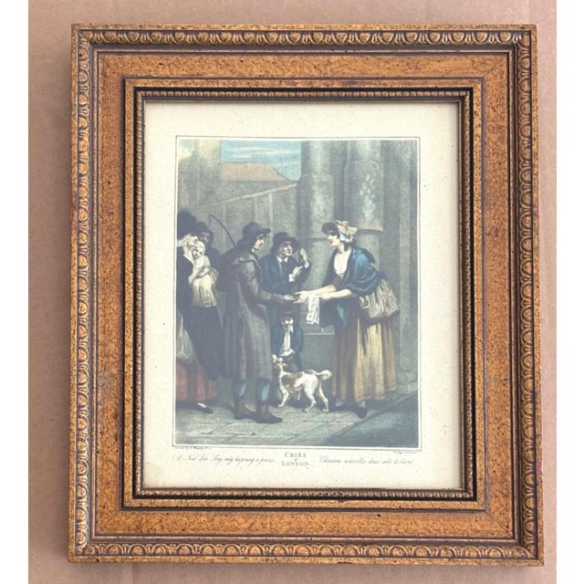 Vintage Framed Print from Francis Wheatley's "Cries of London" "A new love song" For Sale - Image 4 of 4