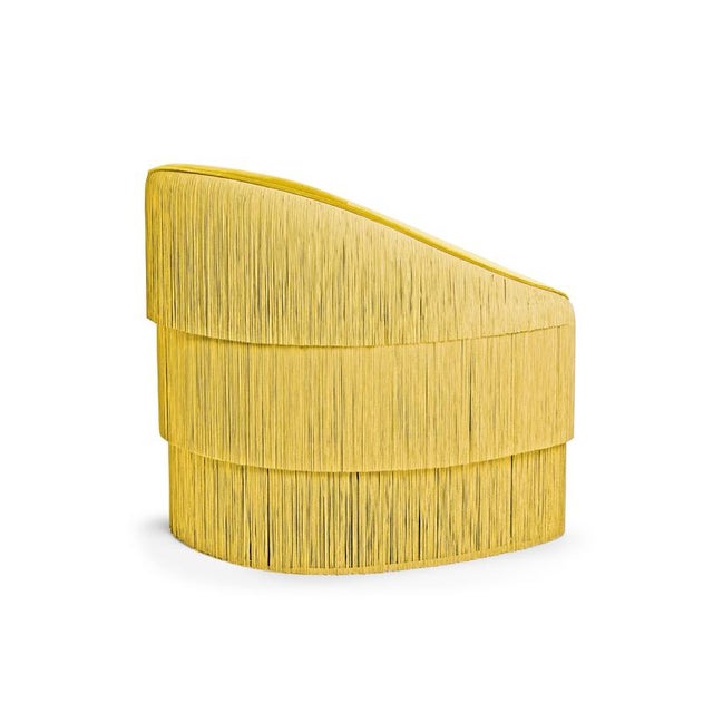 Wood Fringes Chair by Munna For Sale - Image 7 of 8