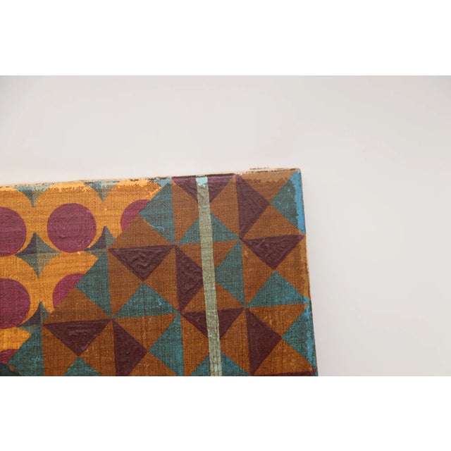 1970s French Semi-Nude Male Mixed Media on Canvas Painting, Unsigned (Gay Subject) For Sale - Image 9 of 12