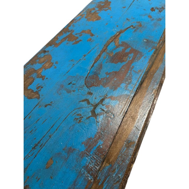 Blue Late 19th Century Antique Blue French Server For Sale - Image 8 of 8