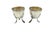 A fine pair of antique French sterling silver egg cups crafted in the elegant Louis XV/Rococo style. Each cup is...