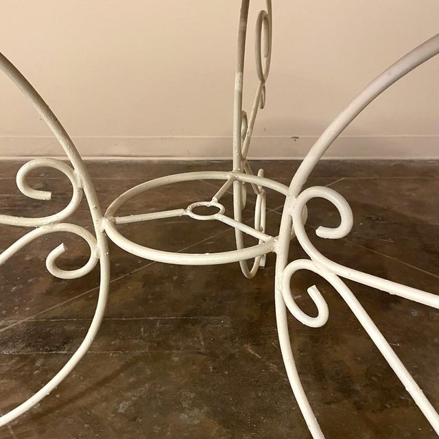 Mid 20th Century Mid-Century French Wrought Iron 6-Piece Garden Salon Set For Sale - Image 5 of 18