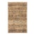 Vintage Hand-Knot Wool Grid Motif Area Rug in Earthy Tones & Slate Blue Accents For Sale