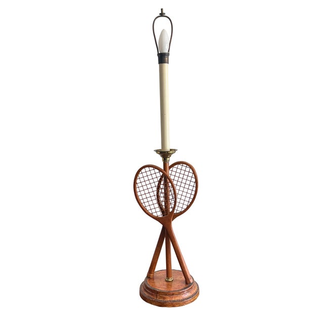 Ralph Lauren Ralph Lauren Style Tennis Racquet Lamp by Maitland-Smith For Sale - Image 4 of 9