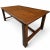1960s Solid Oak Kitchen Refractory Dining Table. Antique Style For Sale - Image 4 of 4