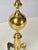 Vintage Tall Polished Brass & Cast Iron Ball Top Andirons - Pair For Sale - Image 14 of 14