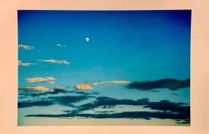 "Waxing Gibbous Moon" Contemporary Skyscape Photograph Print by Gleb Derujinsky