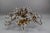 Large Italian Hollywood Regency Crystal Glass Flower Ceiling Light, 1950s For Sale - Image 14 of 18