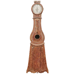 19th Century Swedish Wood Floor Clock