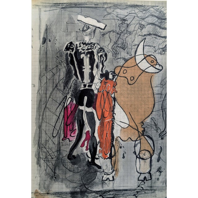 Georges Braque, Torero, Color Lithograph, 1955 For Sale