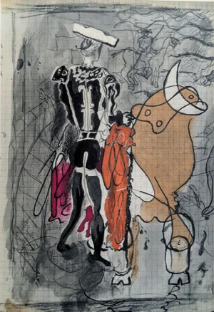 Georges Braque, Torero, Color Lithograph, 1955
