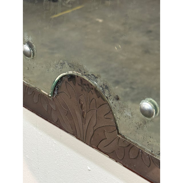 Copper Wall Mirror by Pietro Chiesa for Fontana Arte, Italy, 1940s For Sale - Image 8 of 8