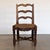 French 1940s French Carved Wood and Woven Chairs, Set of 4 For Sale - Image 3 of 12