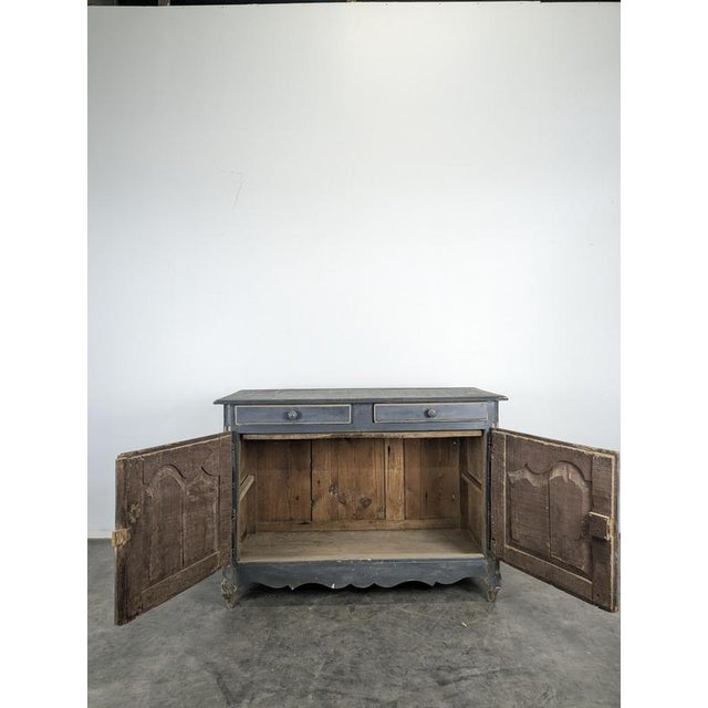 Louis XV Style Buffet in Black Patinated Oak For Sale - Image 6 of 11