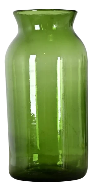 French 19th Century Green Glass Pickling Jar