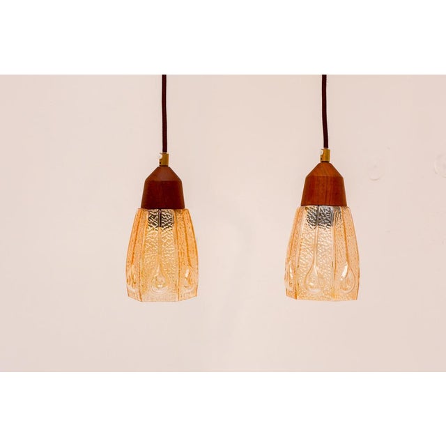 Pendant Lamps in Glass from Pukeberg, Sweden, 1960s, Set of 2 For Sale - Image 6 of 18