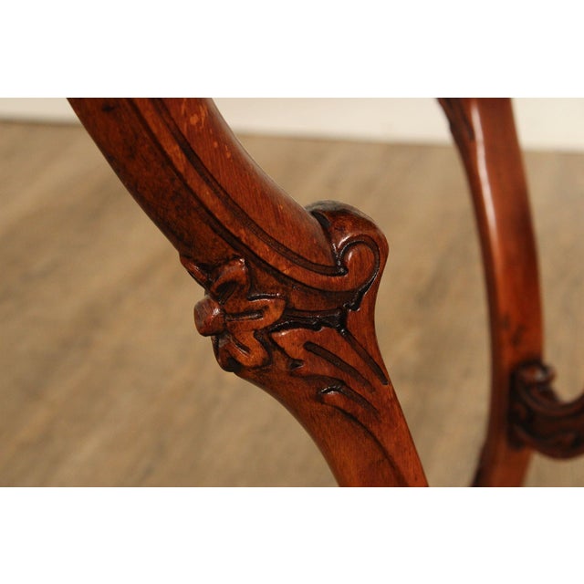 French Court Galleries Rococo Style Round Inlaid Side Table For Sale - Image 11 of 15