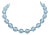 Vintage 1950s Signed Crown Trifari Light Blue Beaded Necklace For Sale