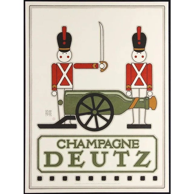Date: 1976 Size: 18 x 24 inches Artist: David Lance Goines About the Artist: Poster for a French Champagne produced by...