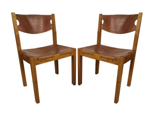 Set of Leather Dining Chairs