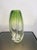 Chartreuse Vase in Transparent Green Crystal from Val Saint Lambert, 1950s For Sale - Image 8 of 8