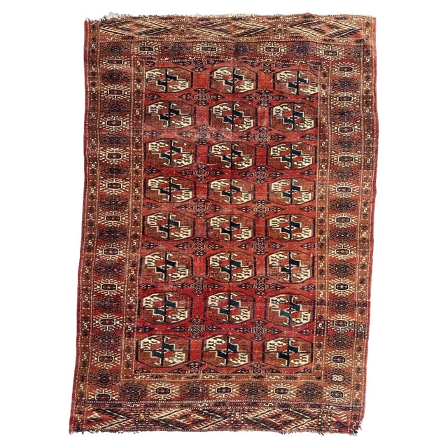Turkmen Bokhara Rug, 1890s For Sale