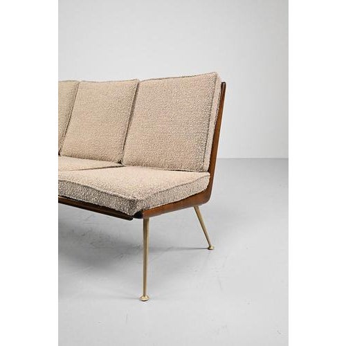 Three-Seater Sofa and Lounge Chair with Hocker by Hans Mitzlaff, Set of 3 For Sale - Image 14 of 18