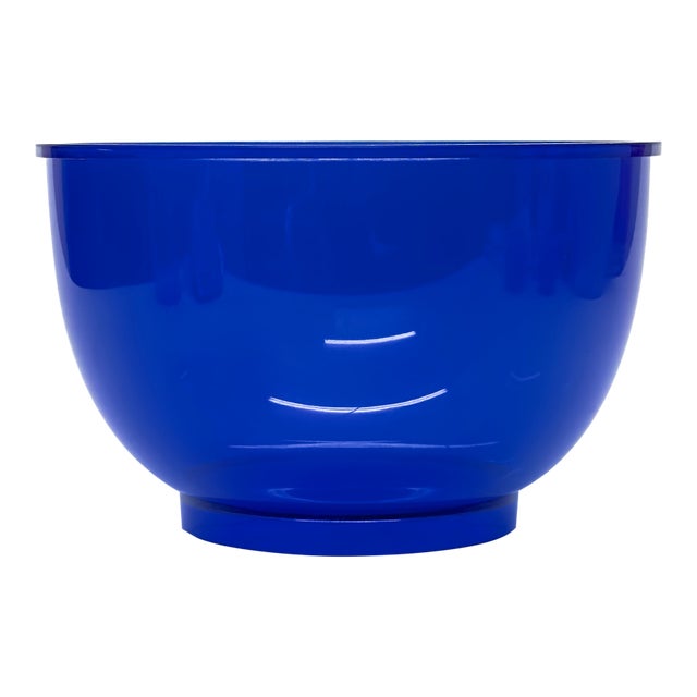 1970s Cobalt Acrylic Mixing Bowl by Gunnar Cyren for Dansk For Sale