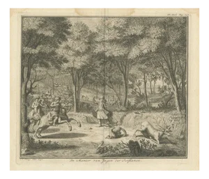 Philips, Hunting Scene, 1700s, Paper