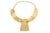 Vintage Signed Kenneth Lane Egyptian Etruscan Style Gold Plated Collar Necklace For Sale - Image 10 of 11