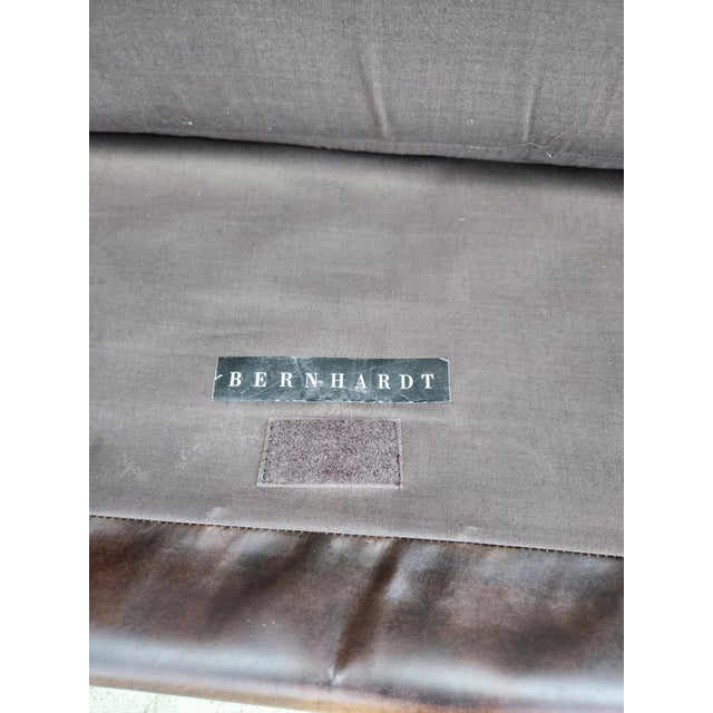 1960s Vintage Distressed Leather Sofa For Sale - Image 5 of 12
