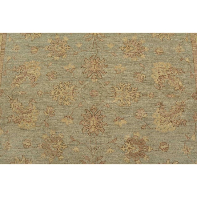 2020s Ziegler Rug 5’2” X 5’4” Blue Wool Traditional Hand-Knotted Oriental Carpet For Sale - Image 5 of 12