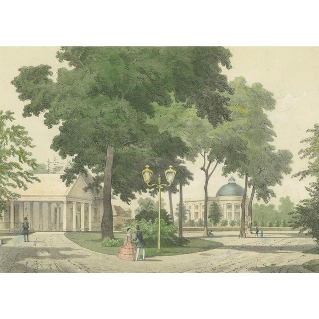 After Charles Theodore Deeleman, Batavia Generals Residence & Governors Hotel, 1860s, Lithograph For Sale - Image 4 of 9