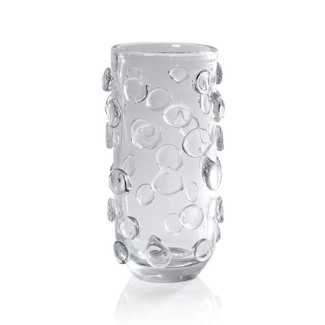 2020s Celeste Tall Glass Vase / Hurricane, Clear For Sale - Image 5 of 5