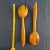 Sienna 1960s Mid-Century Modern Monkey Pod Wood Salad Servers- a Pair For Sale - Image 8 of 9