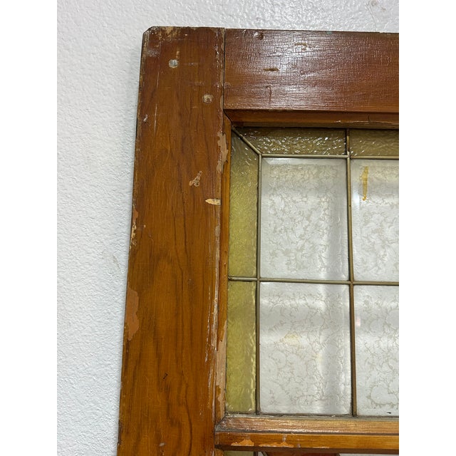 Antique Arts and Crafts Stained Glass Door For Sale - Image 10 of 12