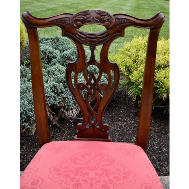 Henredon Chippendale Mahogany Dining Chairs Vintage Ball & Claw Set of 2 For Sale - Image 13 of 18