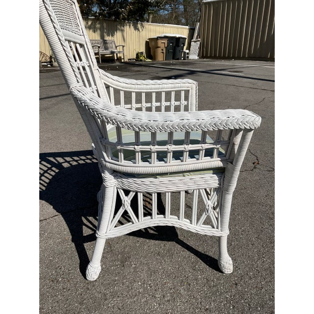 Mid 20th Century Vintage Wicker Chairs For Sale - Image 5 of 10