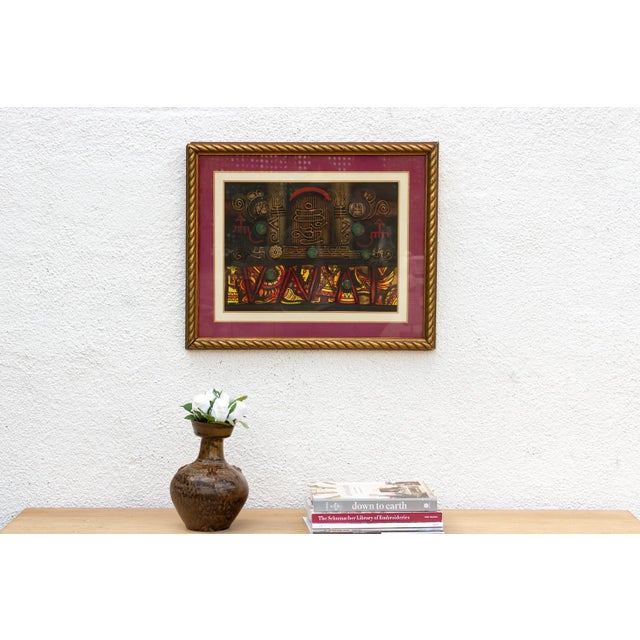 Mixed Media Tribal Indian Relief Art For Sale In Los Angeles - Image 6 of 7