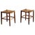 Beechwood Stools with Woven Rush Seats, France, 1950s, Set of 2 For Sale - Image 14 of 14
