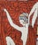 Mid-Century Modern Art Nouveau Deco Style Lady Needlepoint Hanging With Metallic Threading For Sale - Image 3 of 11