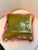 2020s Anke Drechsel Olive Green Silk Velvet Pillow With Blush Fringe Trim For Sale - Image 5 of 8