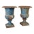 Early 20th Century French Cast Iron Medici Urn Planters – Pair For Sale