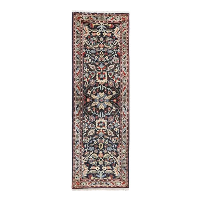 Fine Hand Knotted Persian Bidjar Runner For Sale