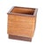 Vintage Rattan and Wood Planter, 1970s For Sale