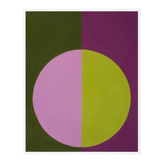 "Violet & Green Forever" Small White Framed Print by Stephanie Henderson For Sale