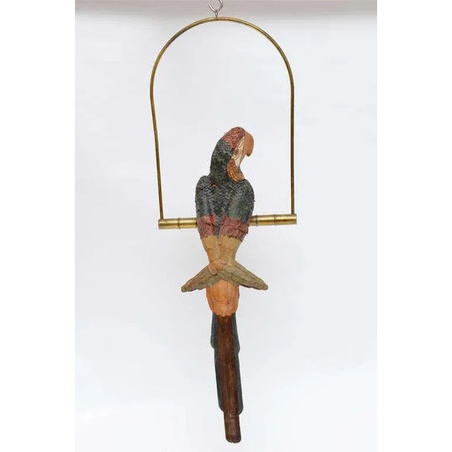 Vintage Leather Parrot by Federico Chairish
