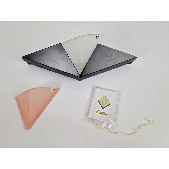 Postmodern G2 Vetri Murano Glass & Metal Wall Lamp from Vetri For Sale - Image 3 of 18